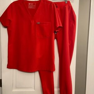 Figs set medium neon red